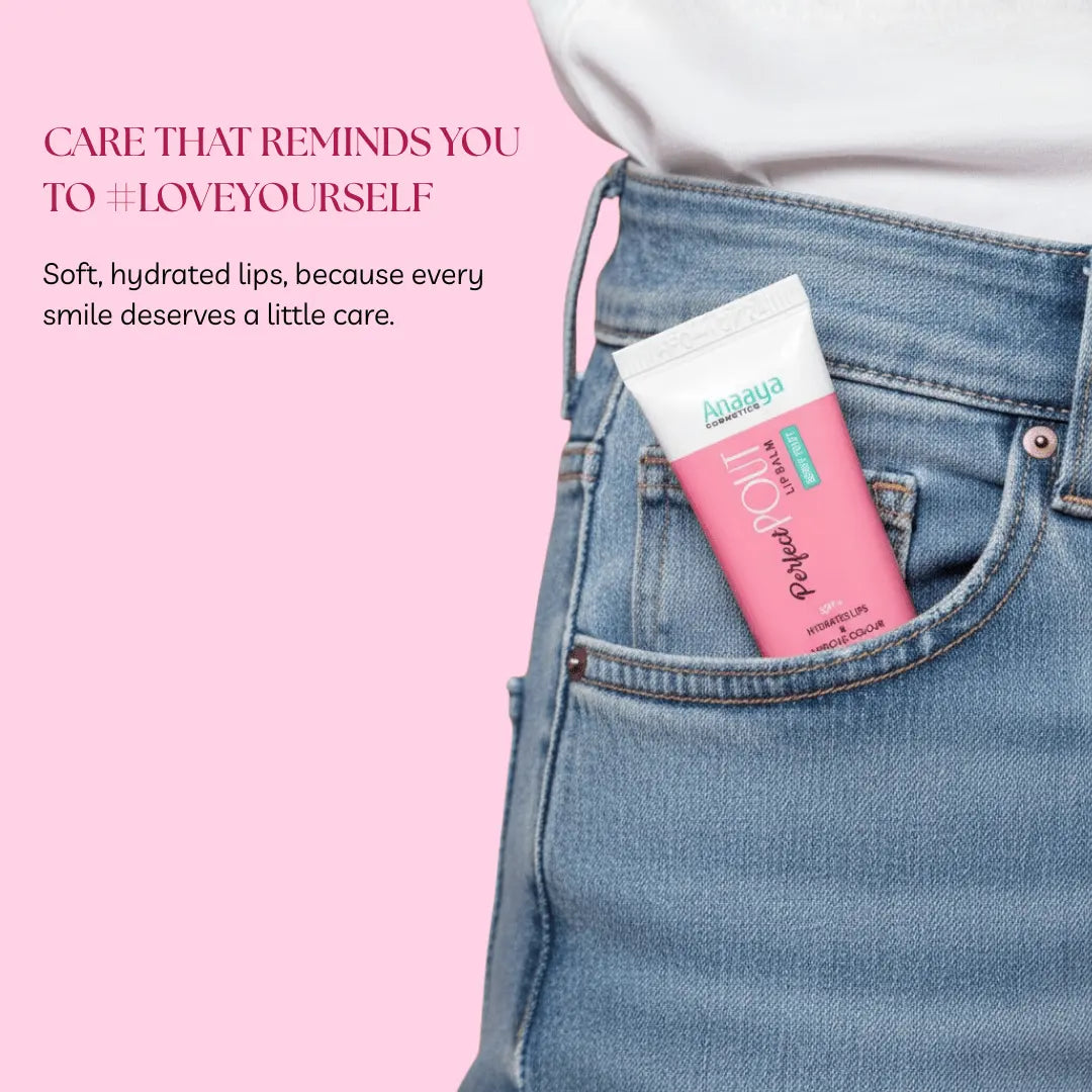 Anaaya Perfect Pout Lip Balm SPF 30 Enriched with Shea and Cocoa Butter Berry Fruit