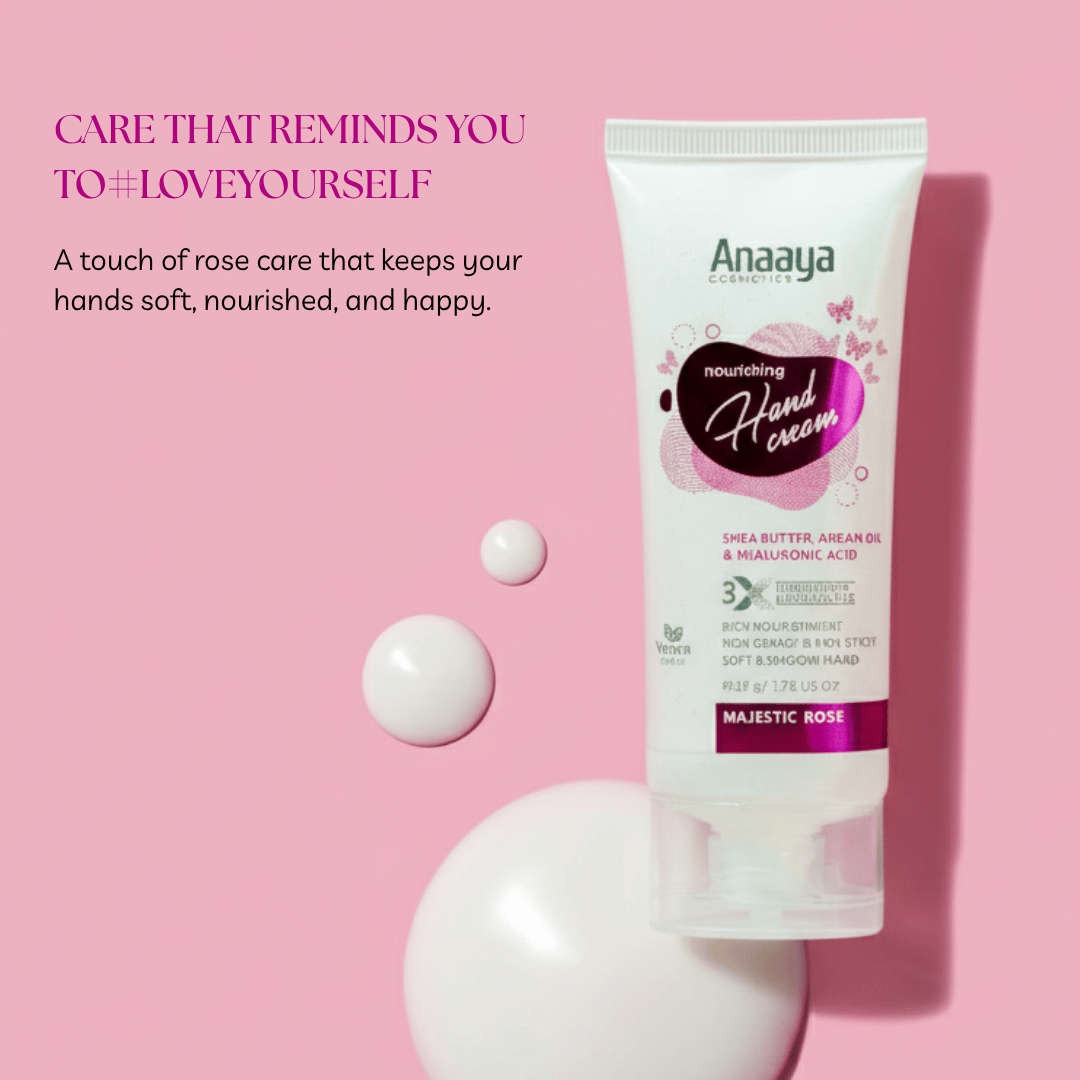 Nourishing Hand Cream | Majestic Rose | with Shea Butter, argan Oil & Hyaluronic Acid 50 g