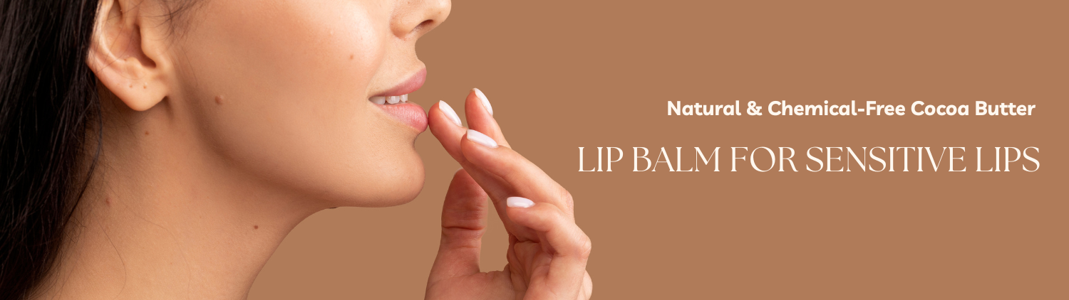 Natural & Chemical-Free Cocoa Butter Lip Balm for Sensitive Lips