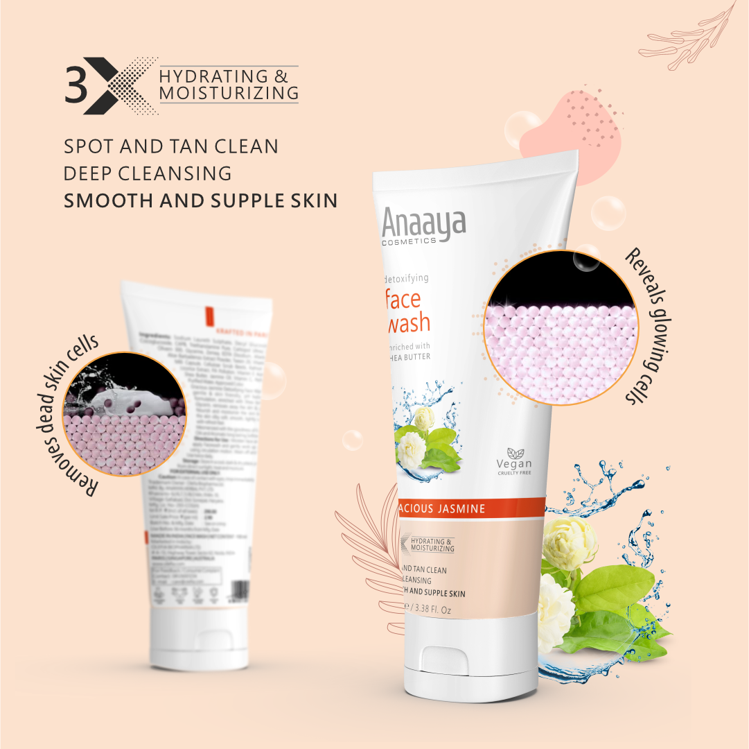 Detoxifying Face Wash | Gracious Jasmine | Spot and Tan clean | Deep Cleansing 100ml