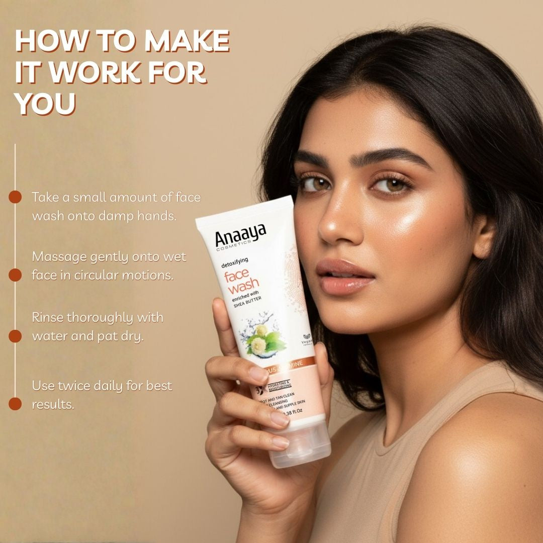 Jasmine Face Wash with Shea Butter for Gentle Detox