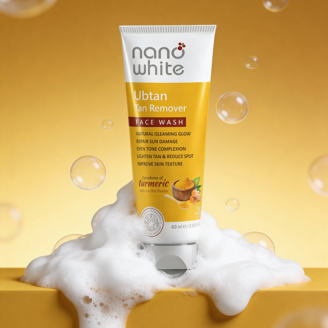 Natural Glow Ubtan Face Wash with Turmeric and Saffron for Tan Removal