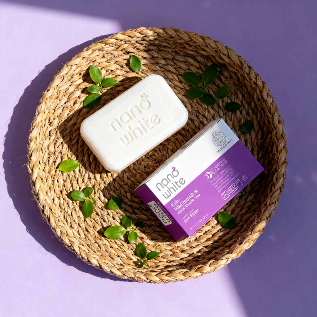 Nano White Soap Pack of 3 | Kojic Acid, Niacinamide & Alpha Arbutin