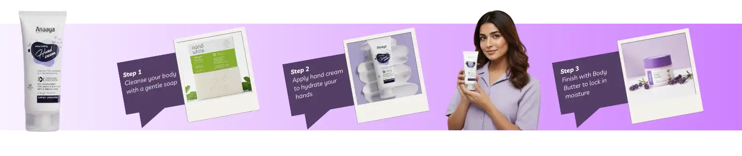 Nourishing Hand Cream |Lavish Lavender | with Shea Butter, argan Oil & Hyaluronic Acid 50 g