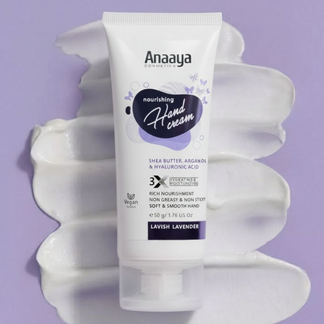 Nourishing Hand Cream |Lavish Lavender | with Shea Butter, argan Oil & Hyaluronic Acid 50 g