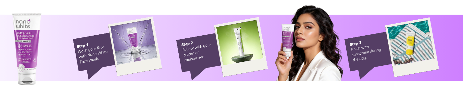 Nano White Face Wash | 1% Kojic Acid and 1% Niacinamide