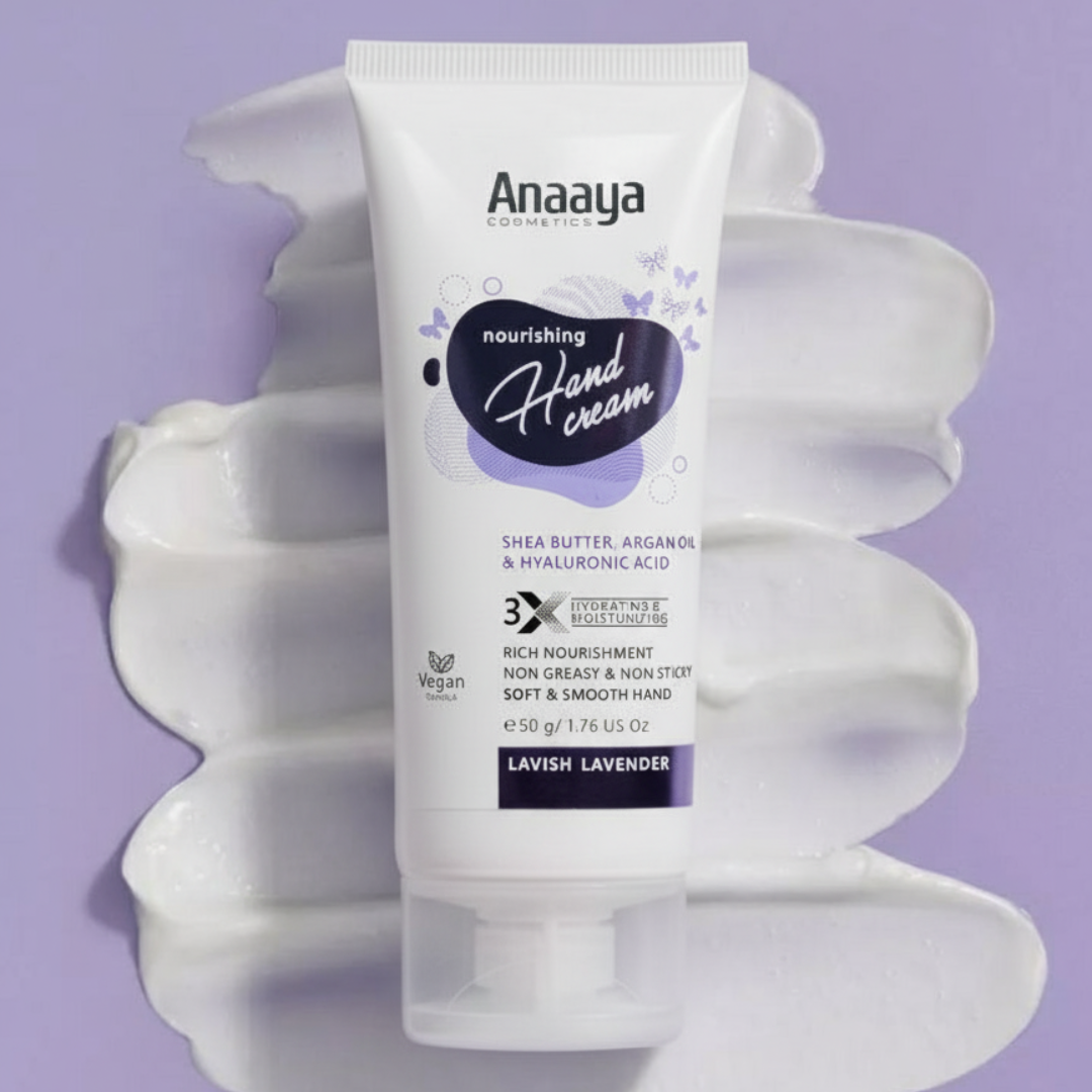 Nourishing Hand Cream |Lavish Lavender | with Shea Butter, argan Oil & Hyaluronic Acid 50 g