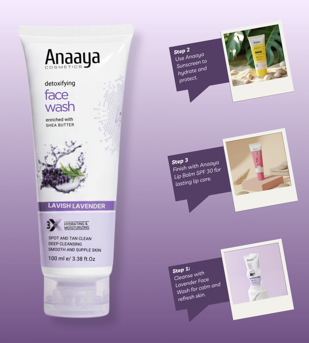 Lavender and Shea Butter Face Wash for Deep Cleansing