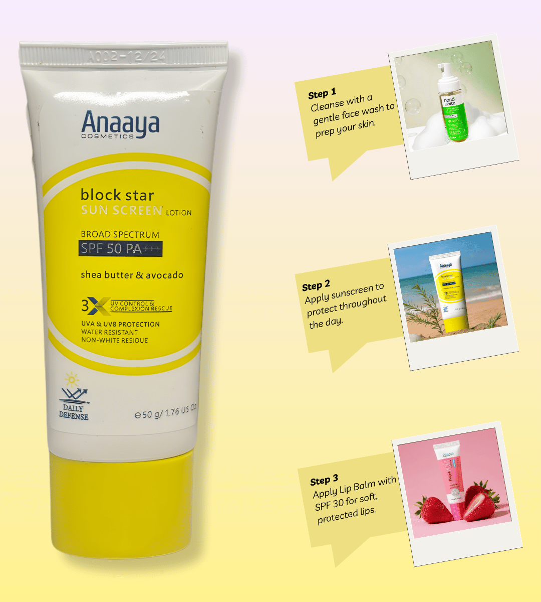 Block star Sunscreen Shea Butter and Avocado SPF 50 PA+++