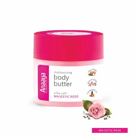 Moisturising Body Butter | Silky soft Majestic Rose | 72-Hour Hydration 100 g