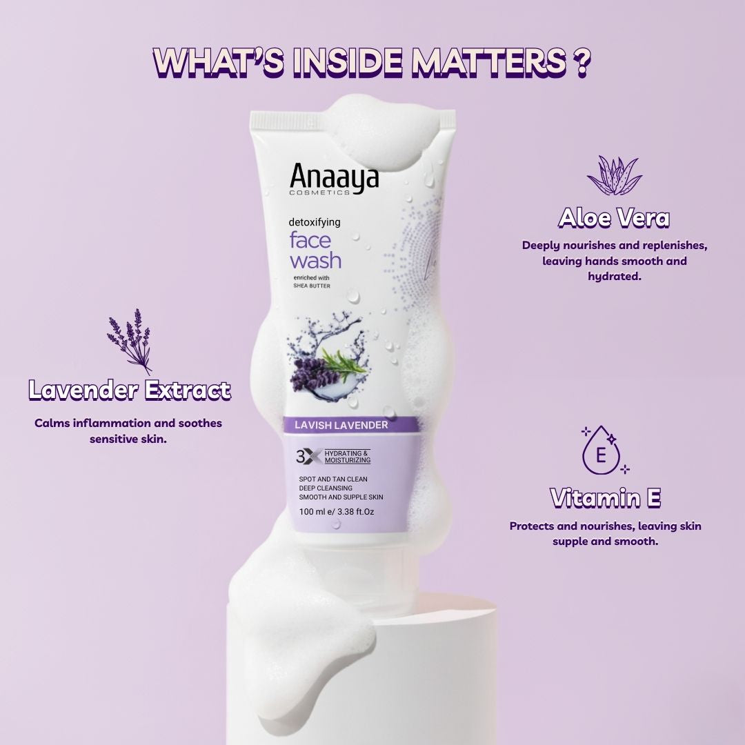 Lavender and Shea Butter Face Wash for Deep Cleansing