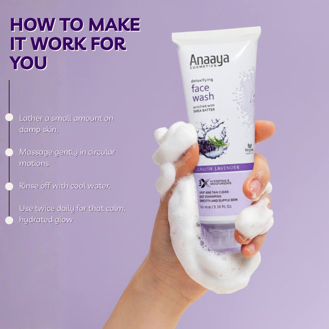 Lavender and Shea Butter Face Wash for Deep Cleansing