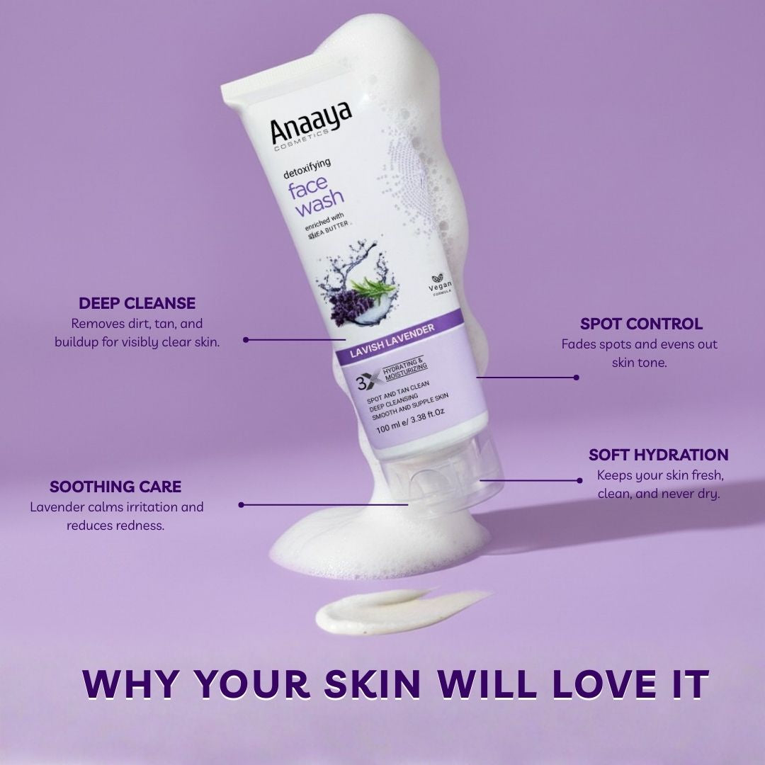 Lavender and Shea Butter Face Wash for Deep Cleansing