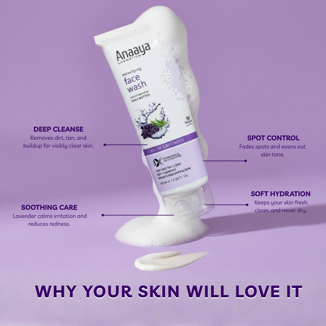 Lavender and Shea Butter Face Wash for Deep Cleansing