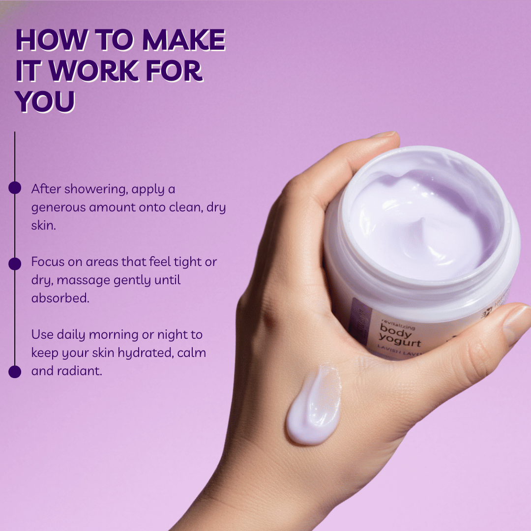 Revitalizing Body Yogurt | Lavish Lavender | 3x Hydration & Moisturizing 200ml