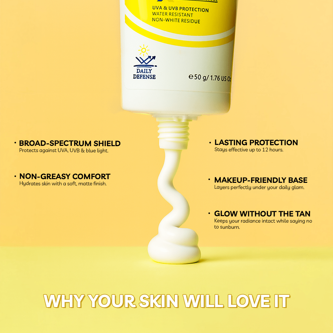 Demo Block star Sunscreen Shea Butter and Avocado SPF 50 PA+++ (50gm)