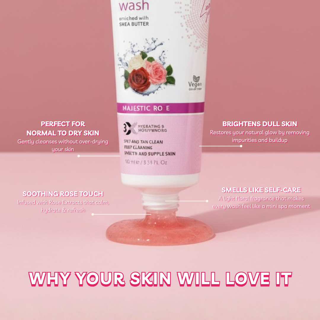 Detoxifying Face Wash | Majestic Rose | Spot and Tan clean | Deep Cleansing 100ml