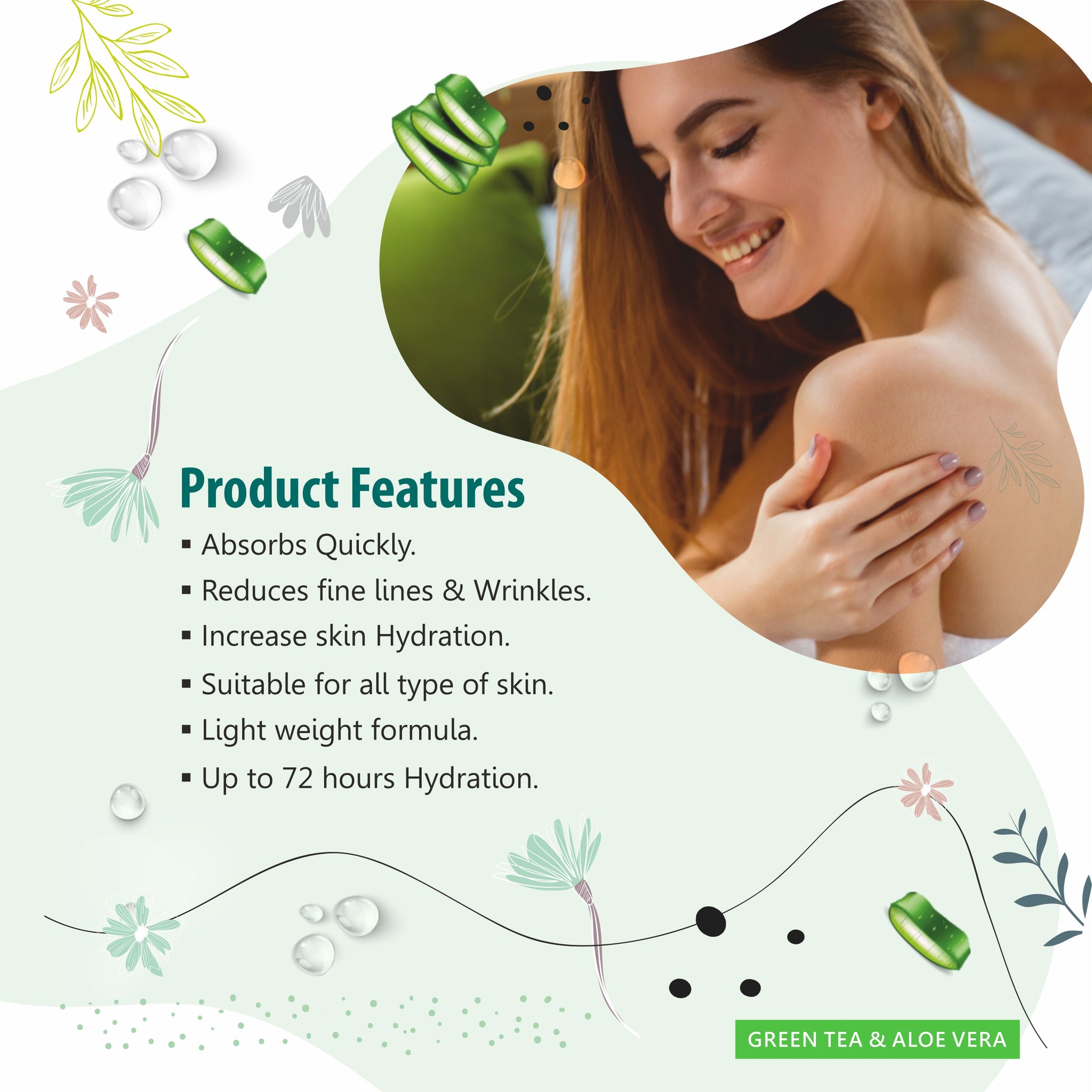 Revitalizing Body Yogurt | Green Tea & Aloe Vera | 3x Hydration & Moisturizing 200ml