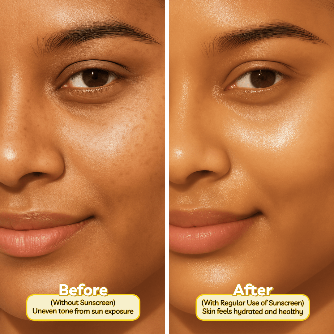 Demo Block star Sunscreen Shea Butter and Avocado SPF 50 PA+++ (50gm)