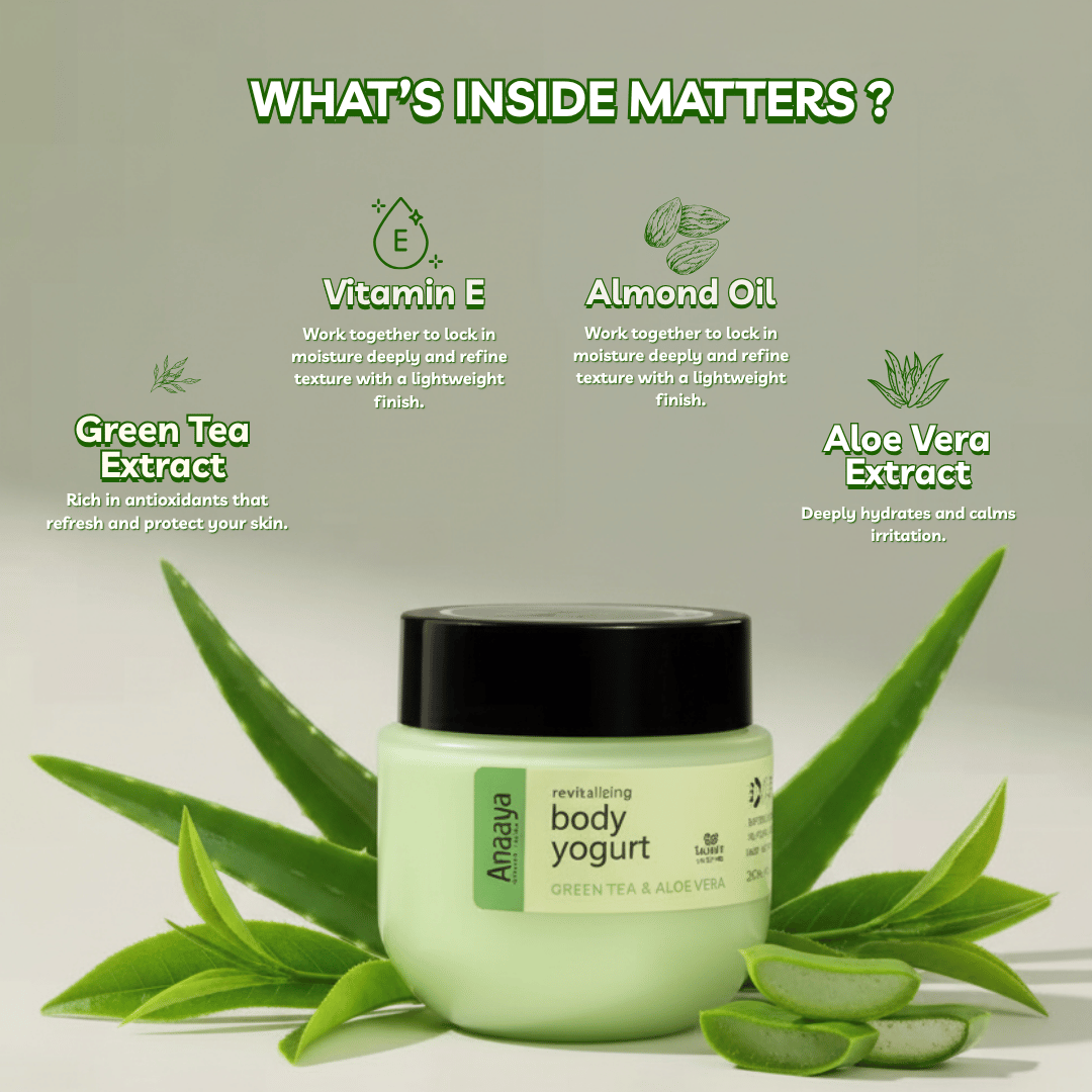 Revitalizing Body Yogurt | Green Tea & Aloe Vera | 3x Hydration & Moisturizing 200ml
