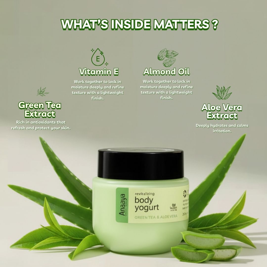 Green Tea and Aloe Vera Oil Balance Body Yogurt 200 ml