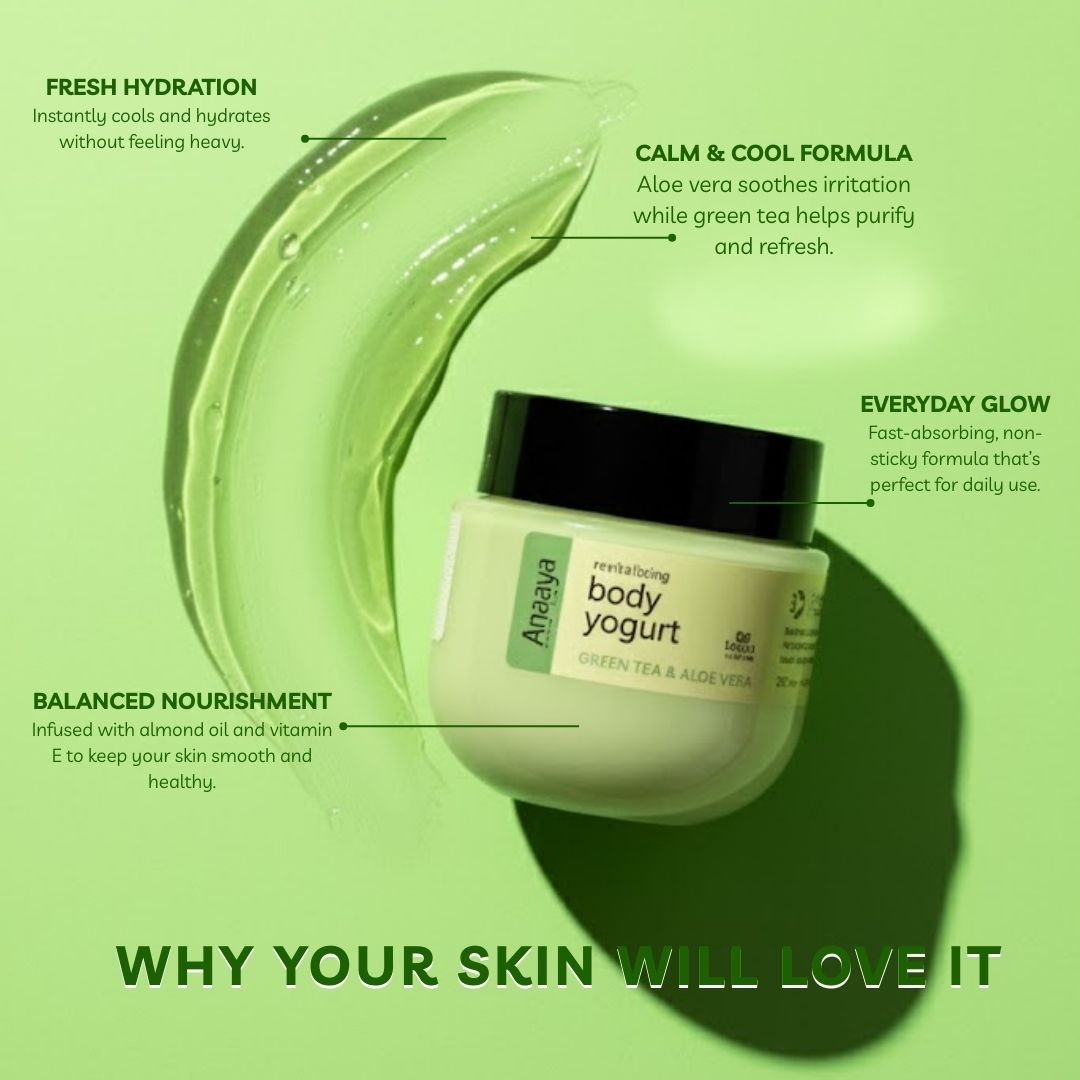 Green Tea and Aloe Vera Oil Balance Body Yogurt 200 ml