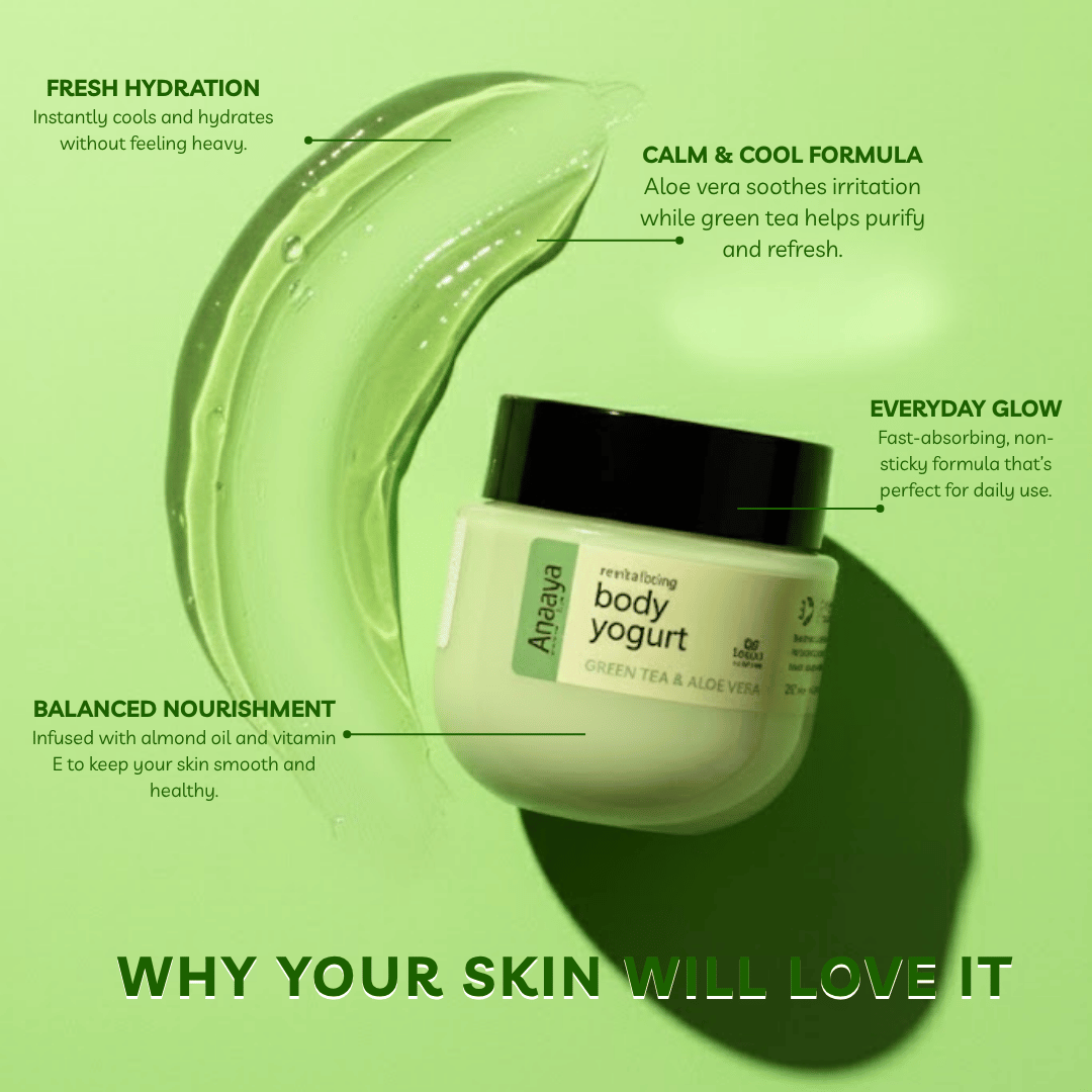 Revitalizing Body Yogurt | Green Tea & Aloe Vera | 3x Hydration & Moisturizing 200ml