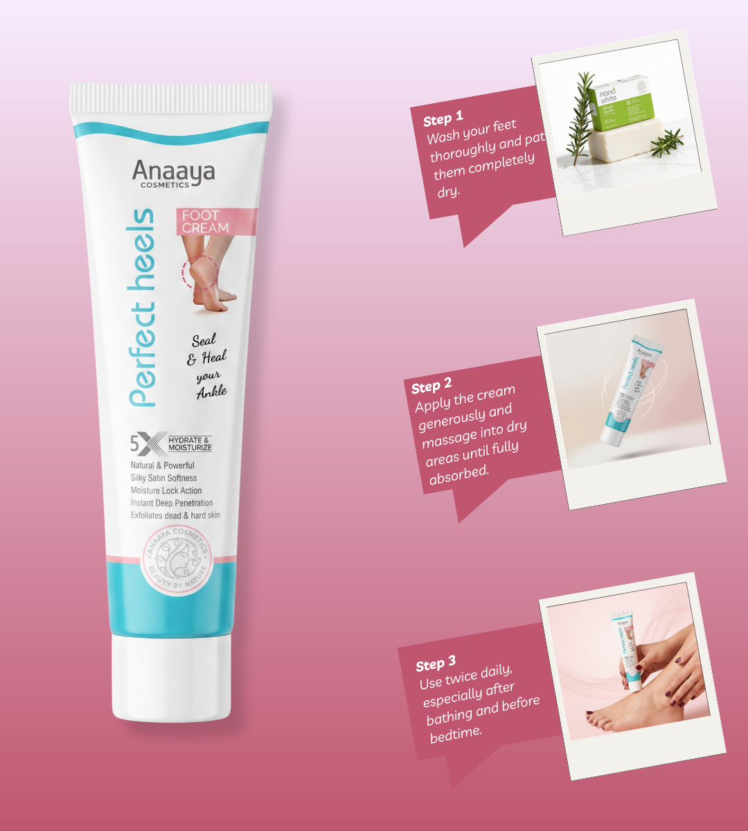 Anaaya Perfect Heels Foot Cream 20g