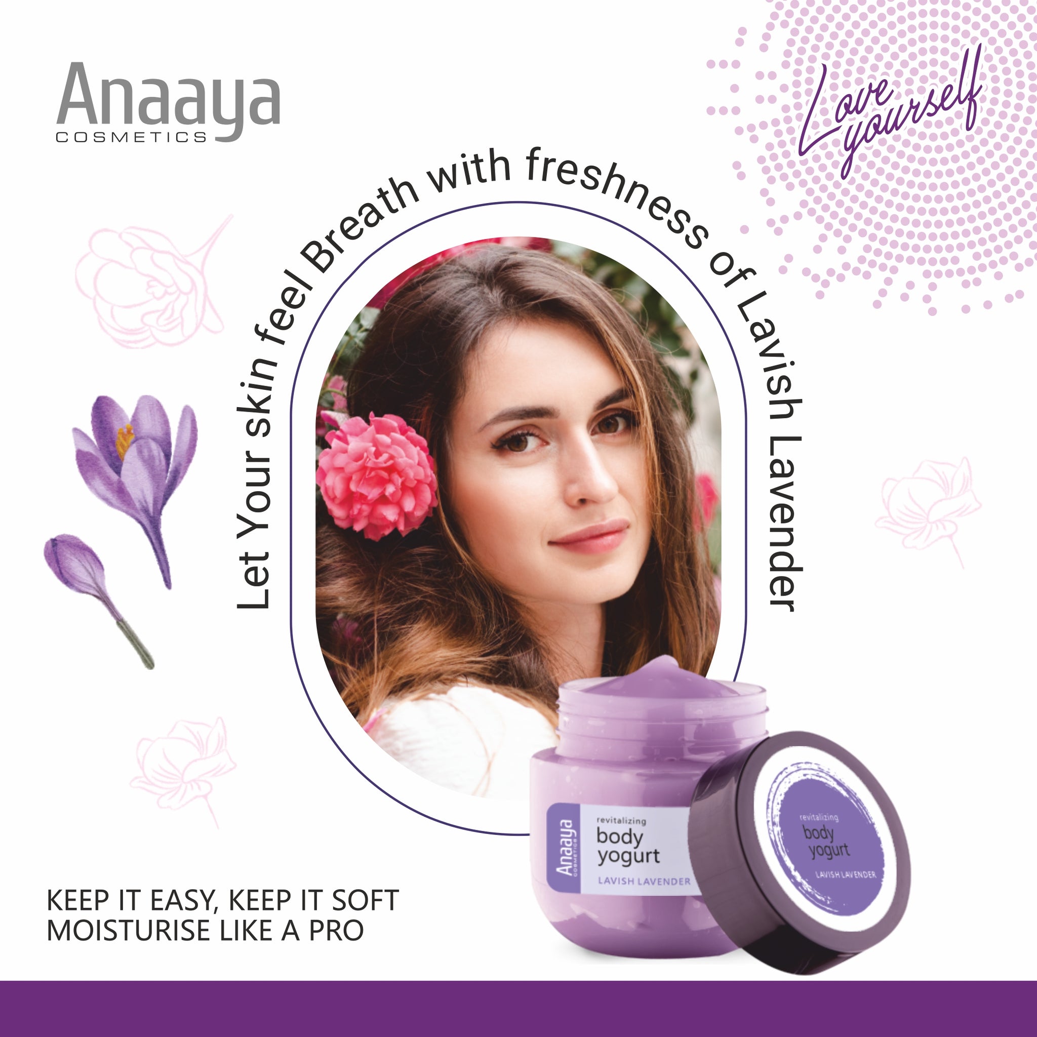Revitalizing Body Yogurt | Lavish Lavender | 3x Hydration & Moisturizing 200ml