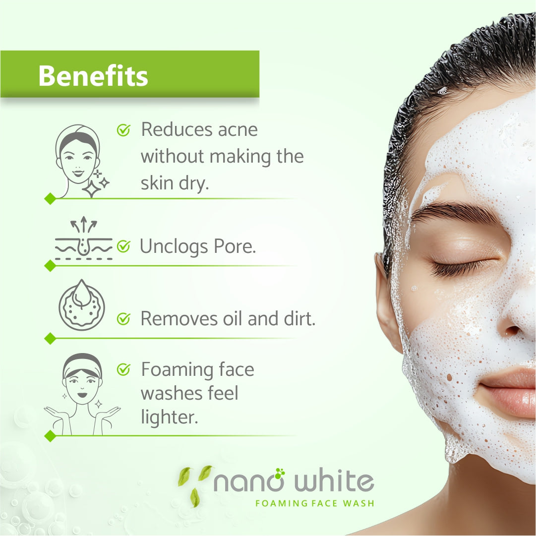 2% Salicylic + 1% Glycolic & Green Tea Foaming Face Wash