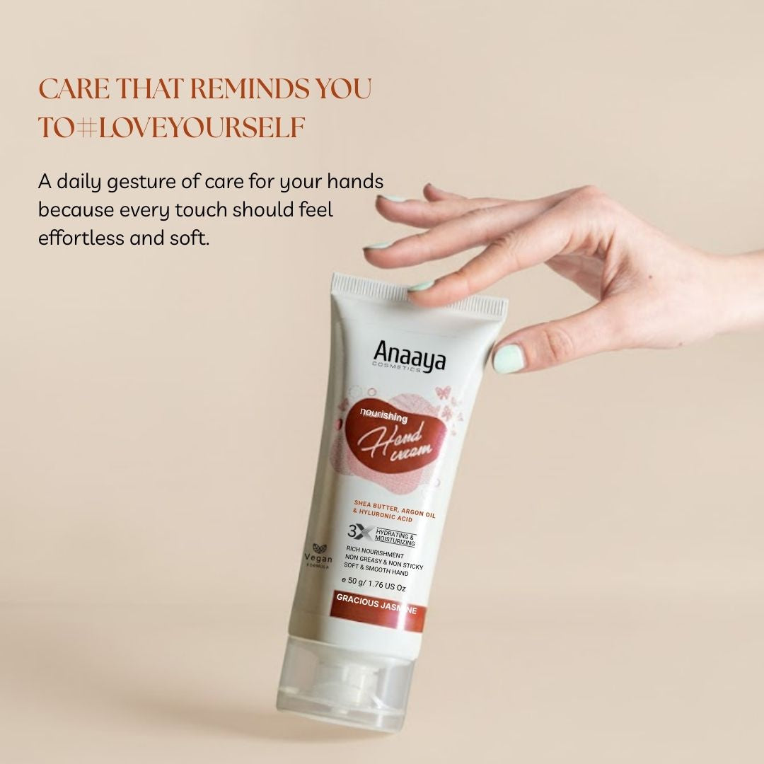 Nourishing Hand Cream | Gracious Jasmine | with Shea Butter, argan Oil & Hyaluronic Acid 50 g