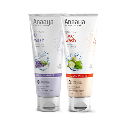 Anaaya Shea Butter Face Wash Duo: Jasmine & Lavender