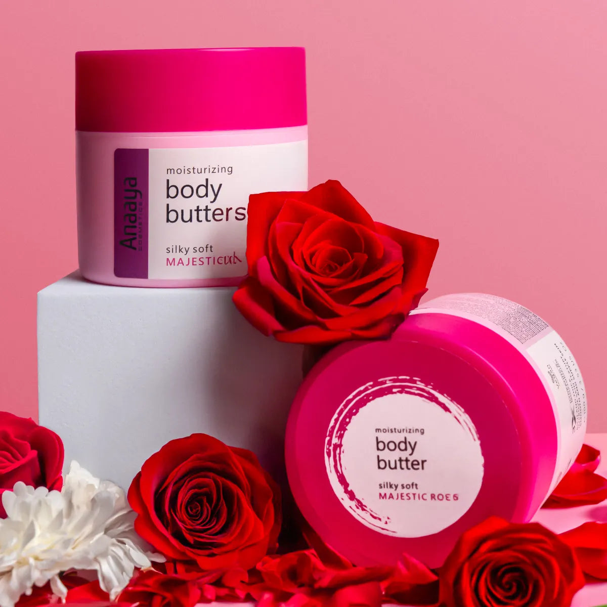 Moisturising Body Butter | Silky soft Majestic Rose | 72-Hour Hydration 100 g