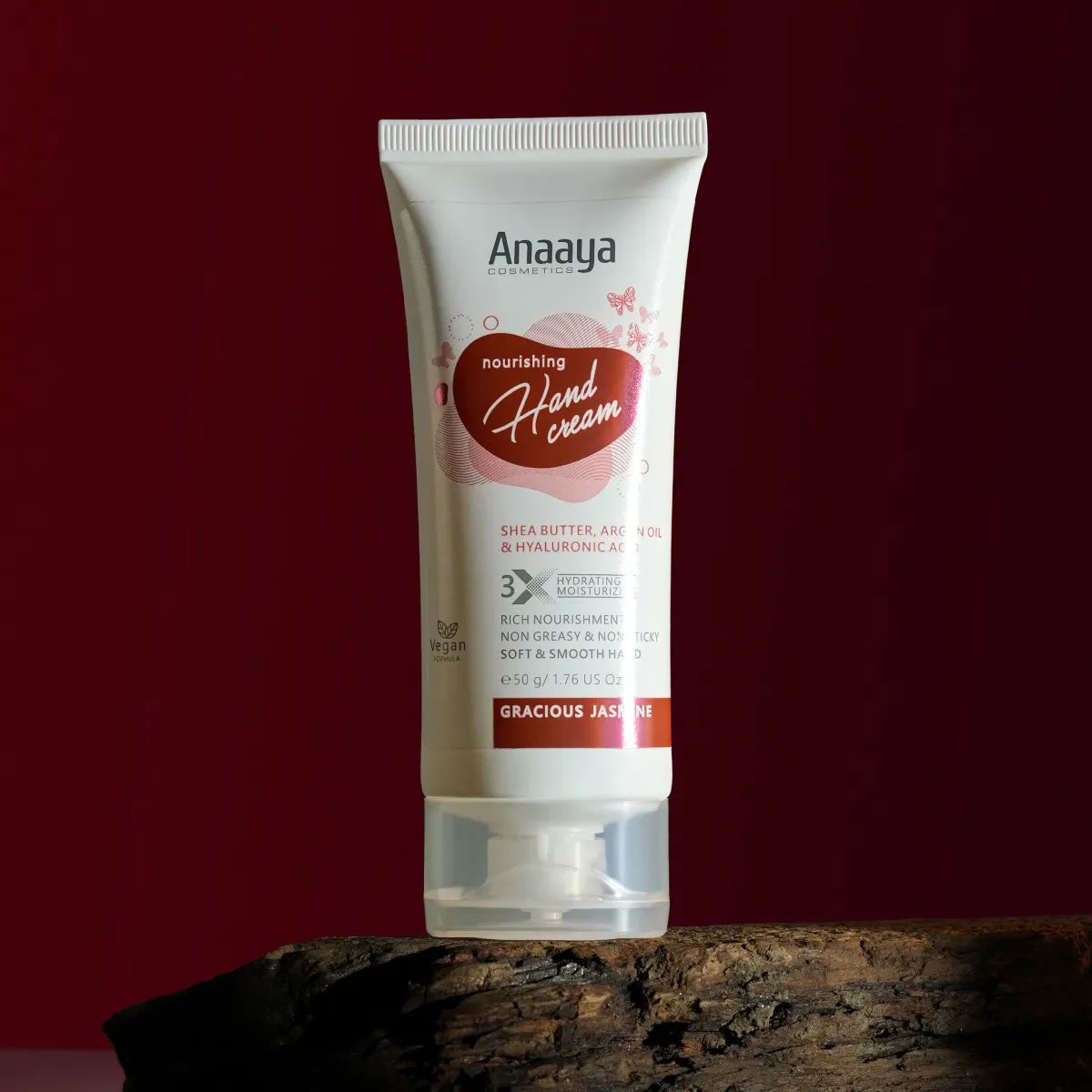 Nourishing Hand Cream | Gracious Jasmine | with Shea Butter, argan Oil & Hyaluronic Acid 50 g