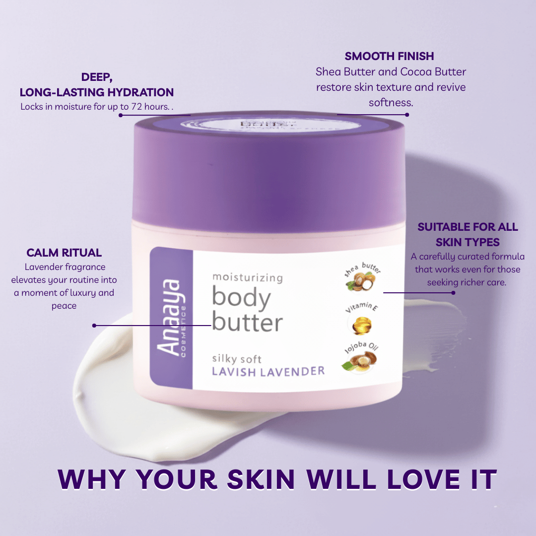 Moisturising  Body Butter |Silky soft Lavish Lavender | 72-Hour Hydration 100 g