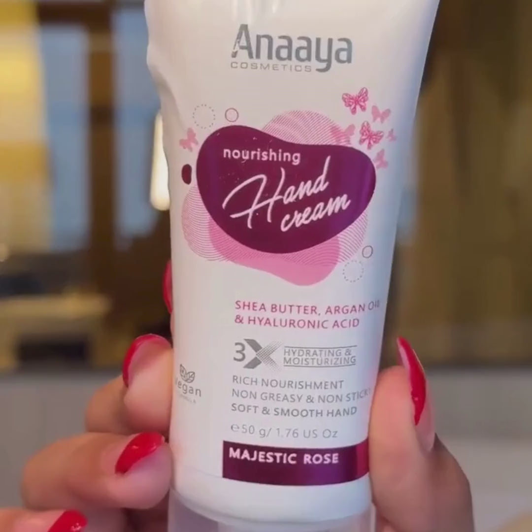Nourishing Hand Cream | Majestic Rose | with Shea Butter, argan Oil & Hyaluronic Acid 50 g
